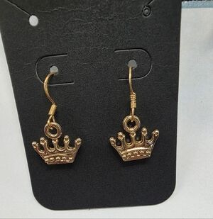 Princess/Queen Crown/Tiara Earrings Handmade Hypoallergenic BUNDLE & OFFER 2SAVE